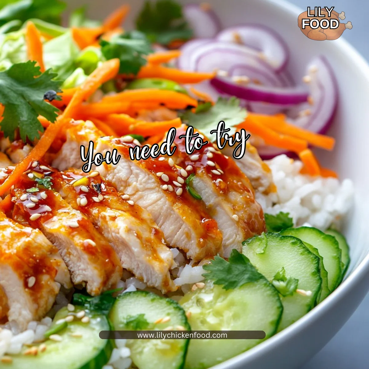 Bang Bang Chicken Crispy Rice Salad