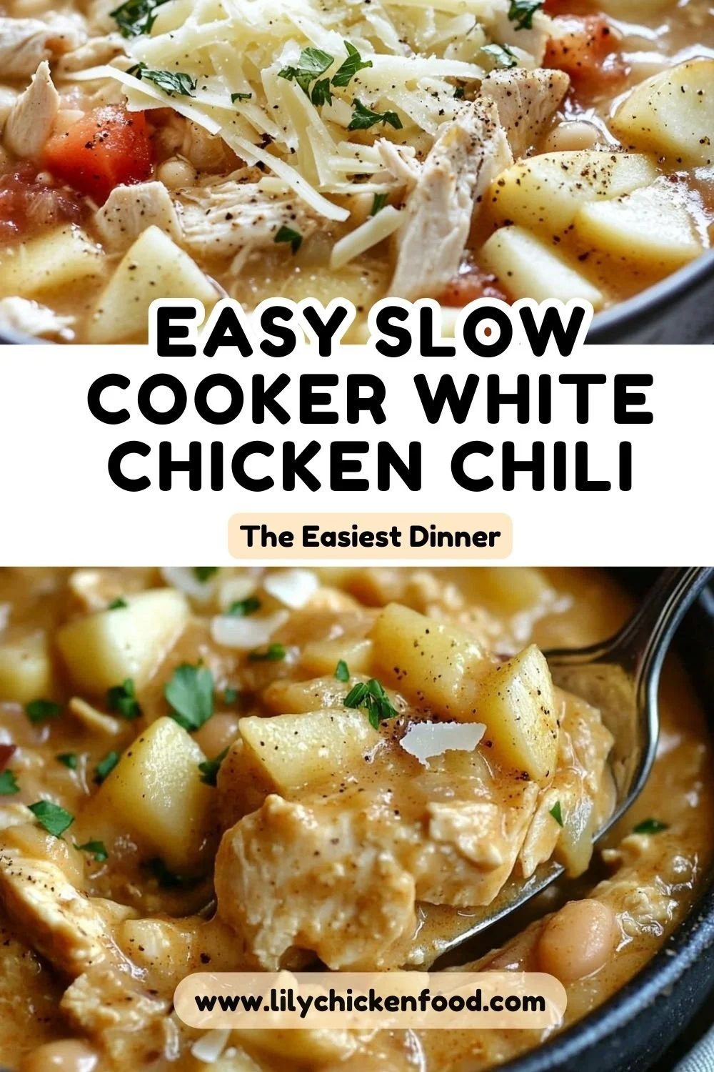 White Cheddar Apple Chicken Chili