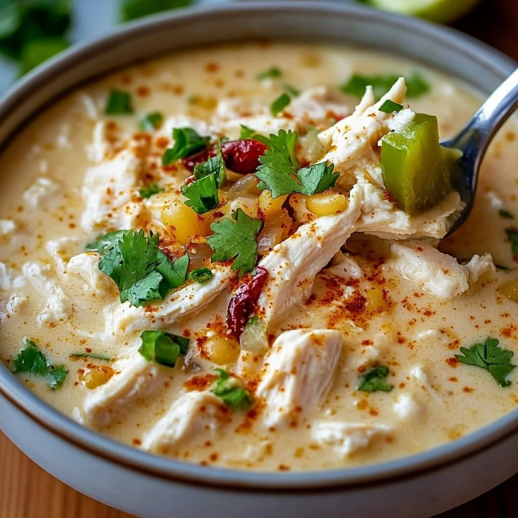 Easy Low Carb Keto White Chicken Chili Recipe