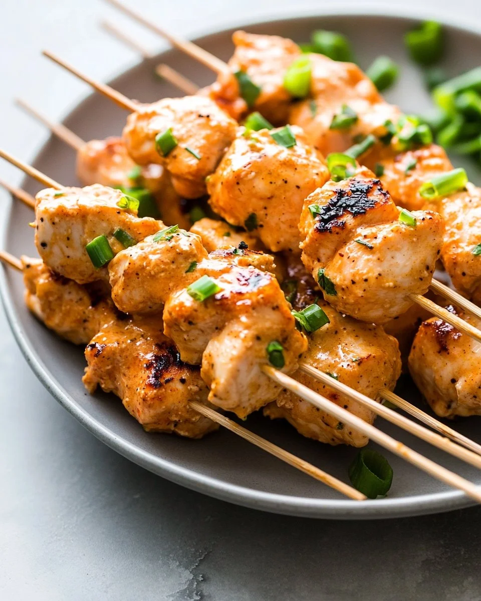 Bang Bang Chicken Skewers