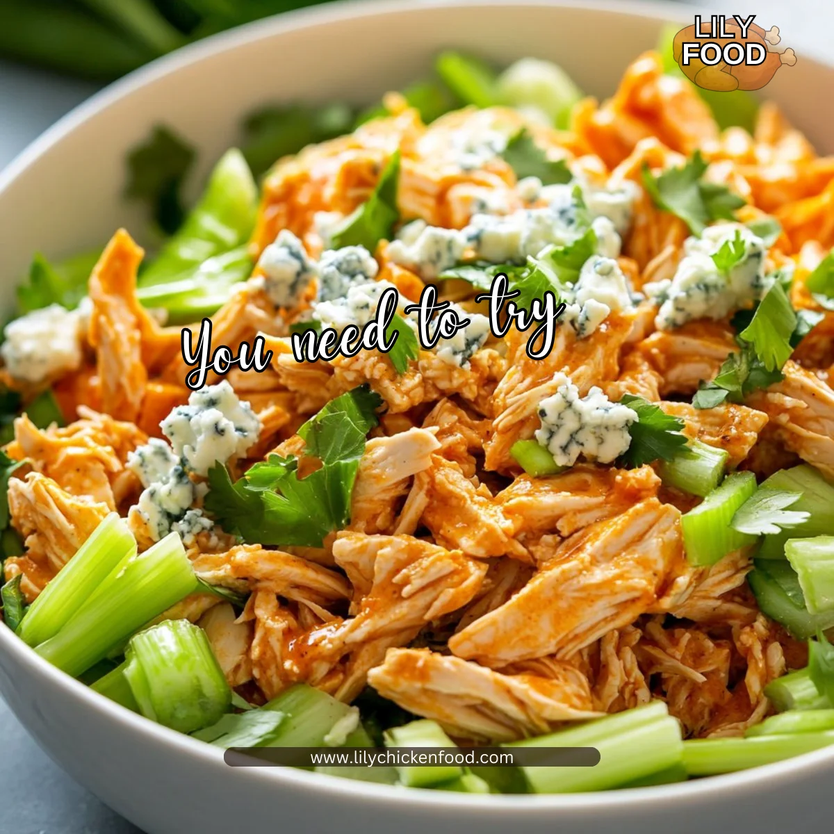 Buffalo Chicken Salad High Protein