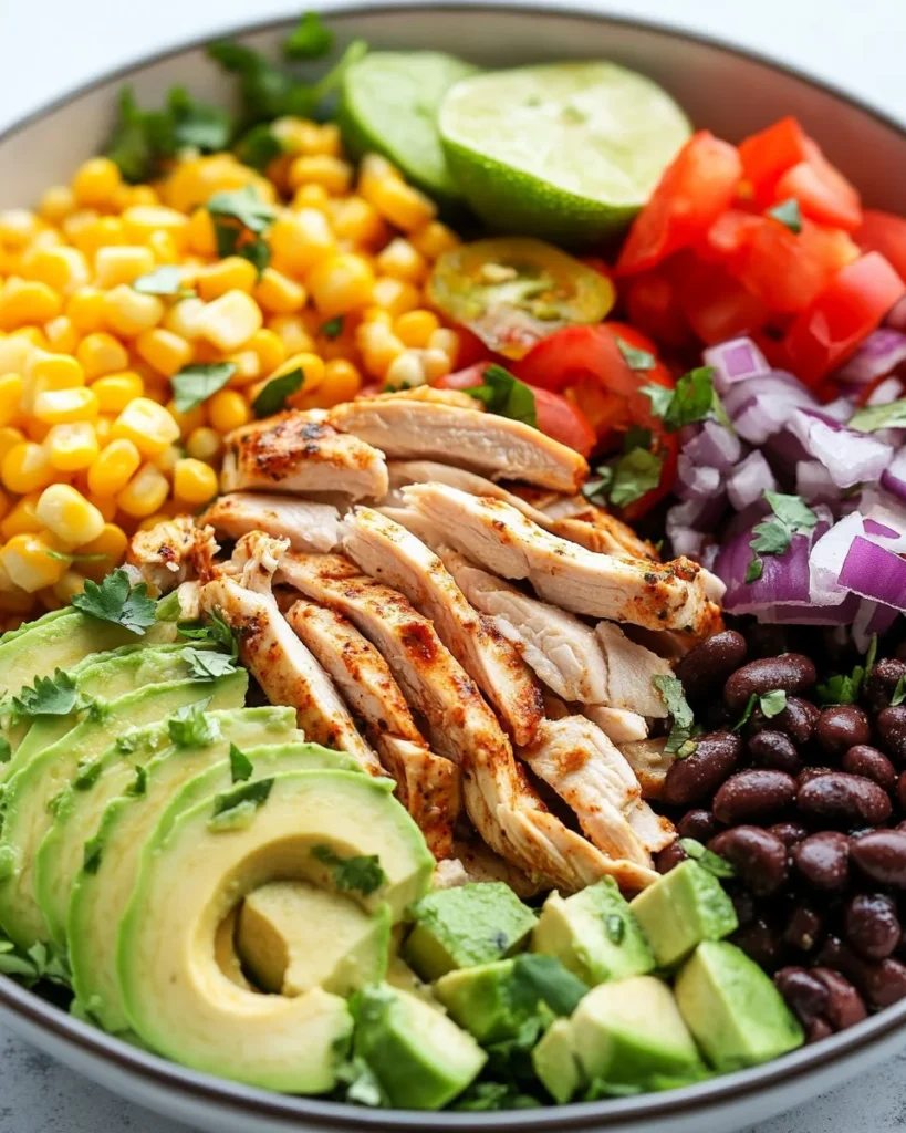 Delicious Chipotle Lime Chicken Salad with fresh ingredients and zesty dressing