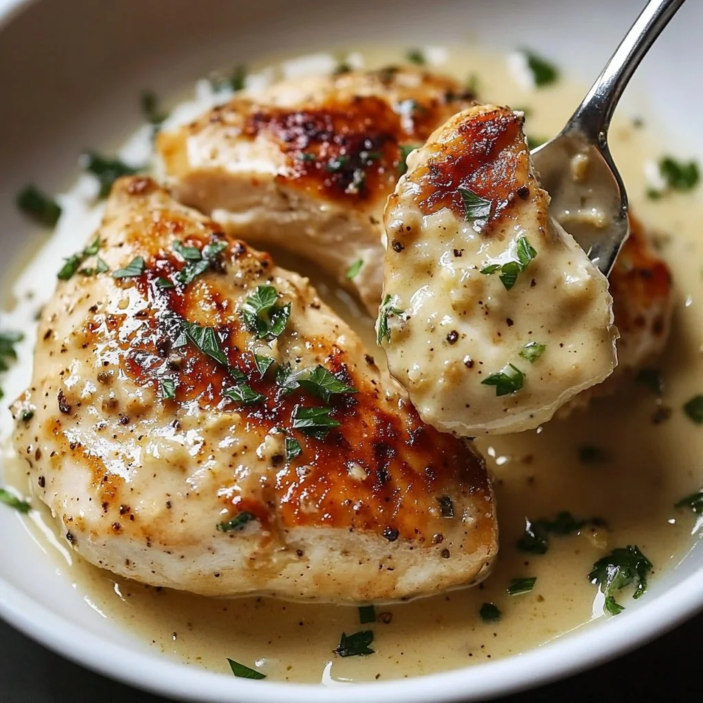 Creamy Garlic Parmesan Chicken Breast