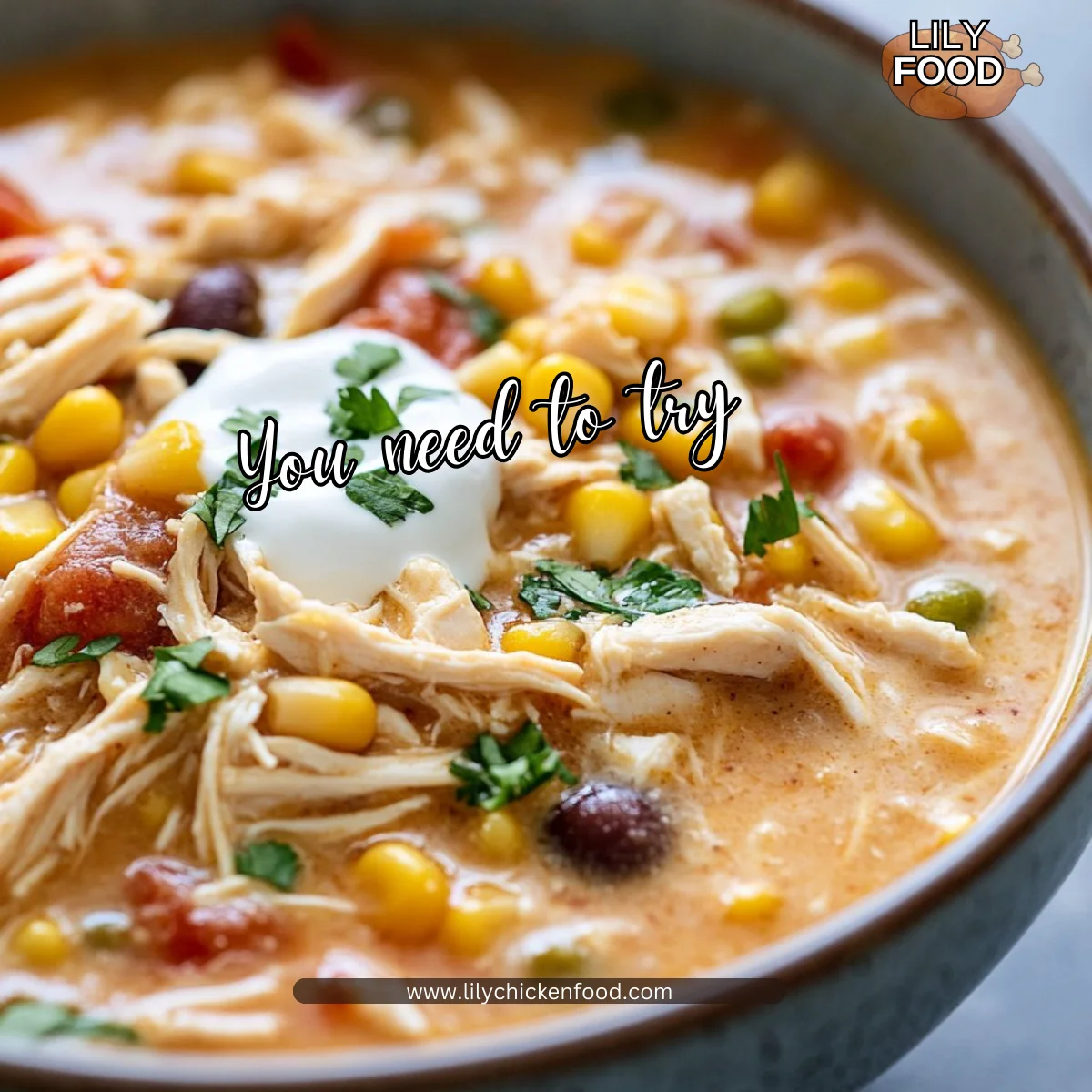 Crockpot White Chicken Chili with Cream Cheese
