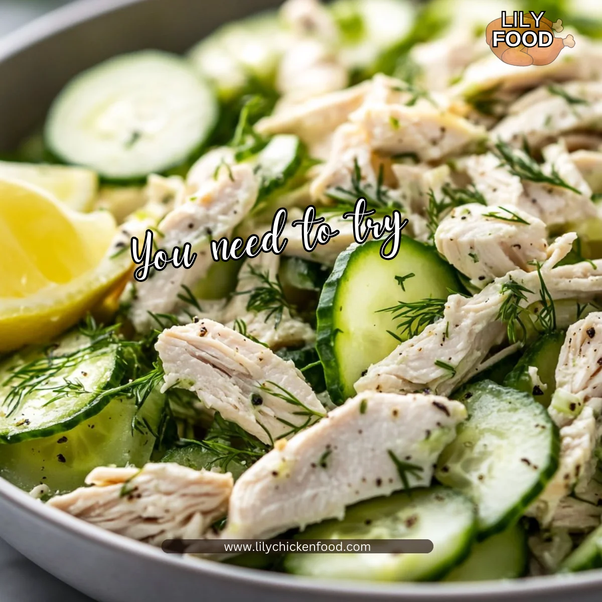Cucumber Dill Rotisserie Chicken Salad