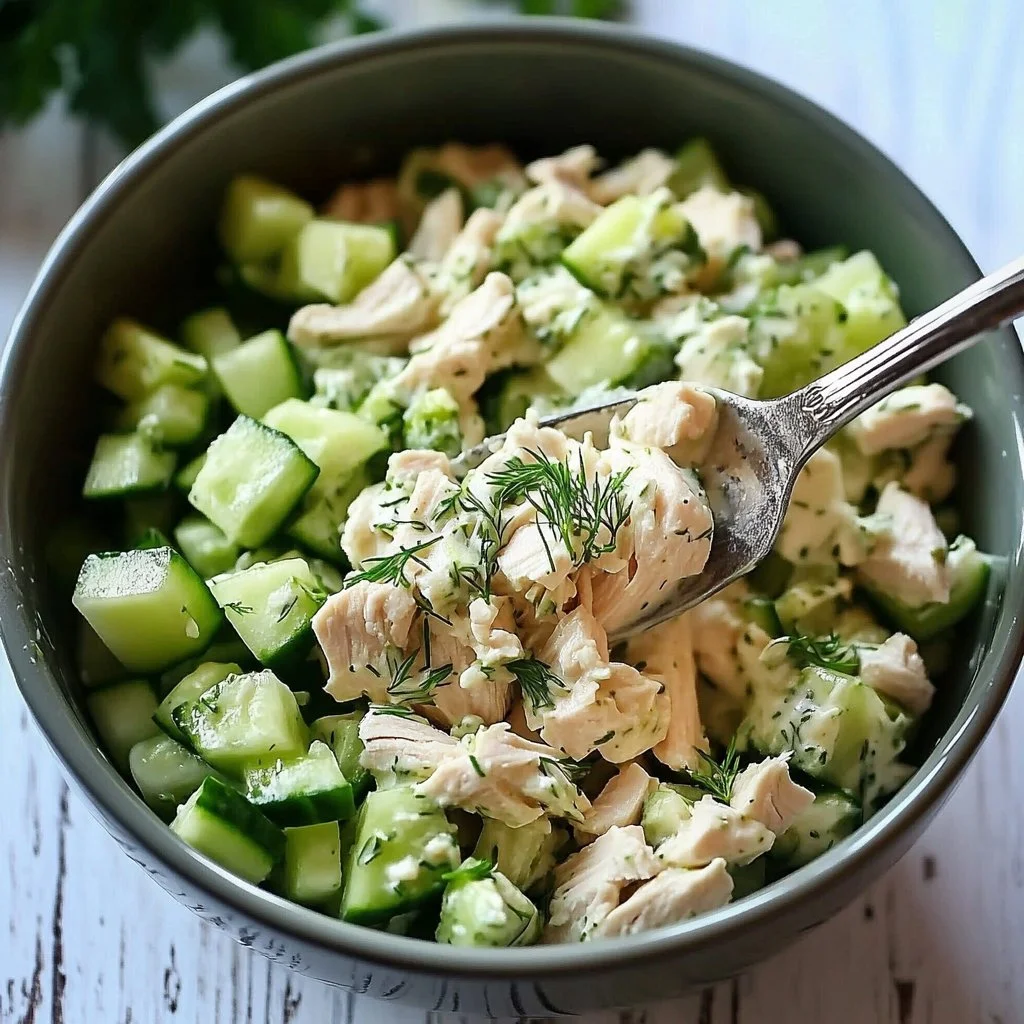 Cucumber Dill Rotisserie Chicken Salad