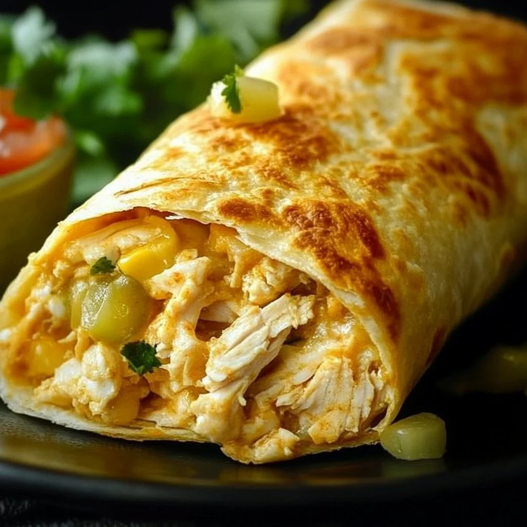 Delicious Chicken Chimichanga
