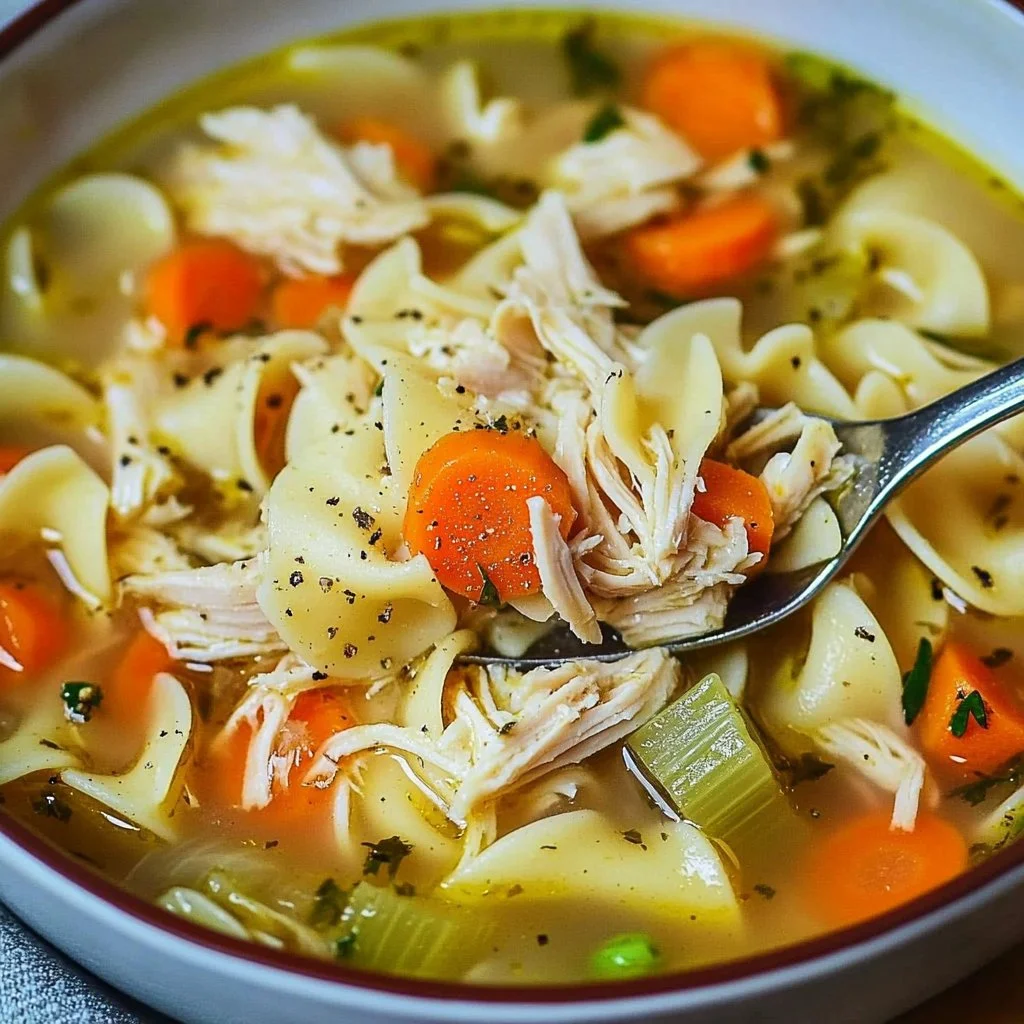 Easy and Comforting Leftover Rotisserie Chicken Noodle Soup