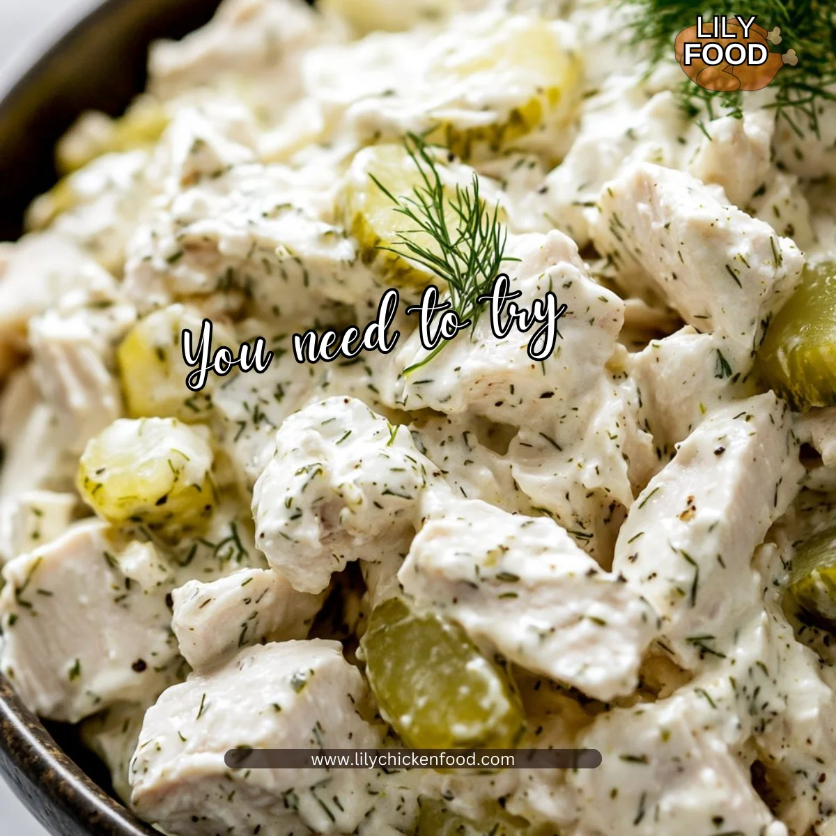 Flavored Dill Pickle Chicken Salad