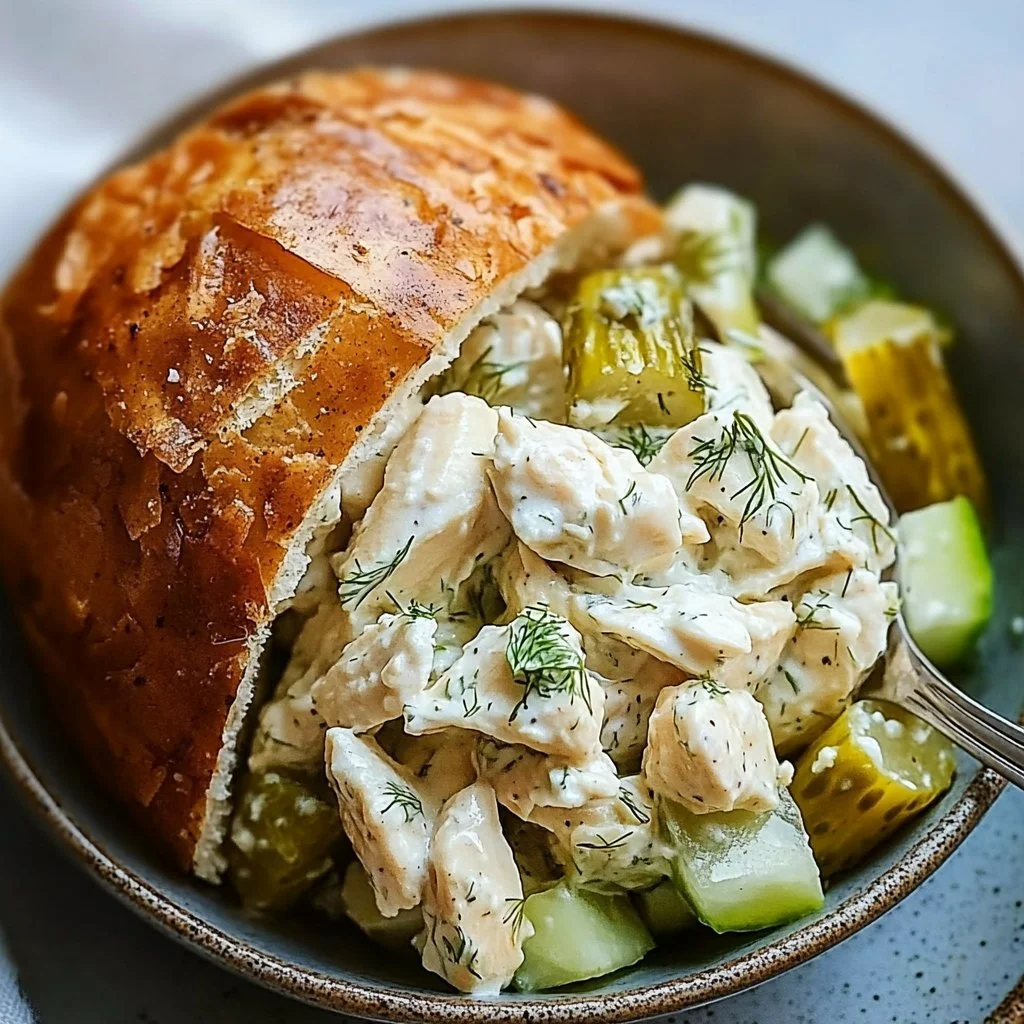 Flavored Dill Pickle Chicken Salad