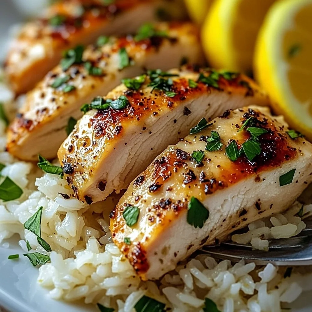 Greek Chicken and Lemon Rice