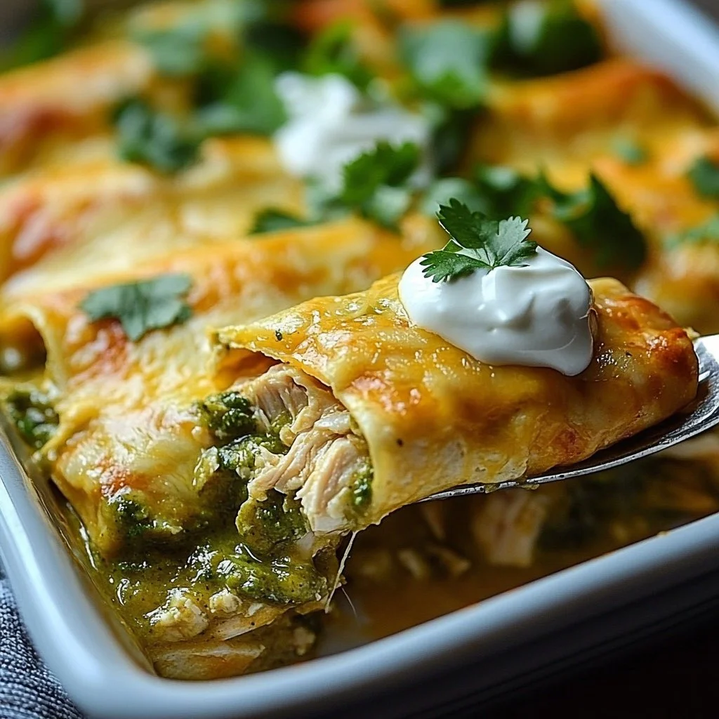 Green Chicken Enchiladas