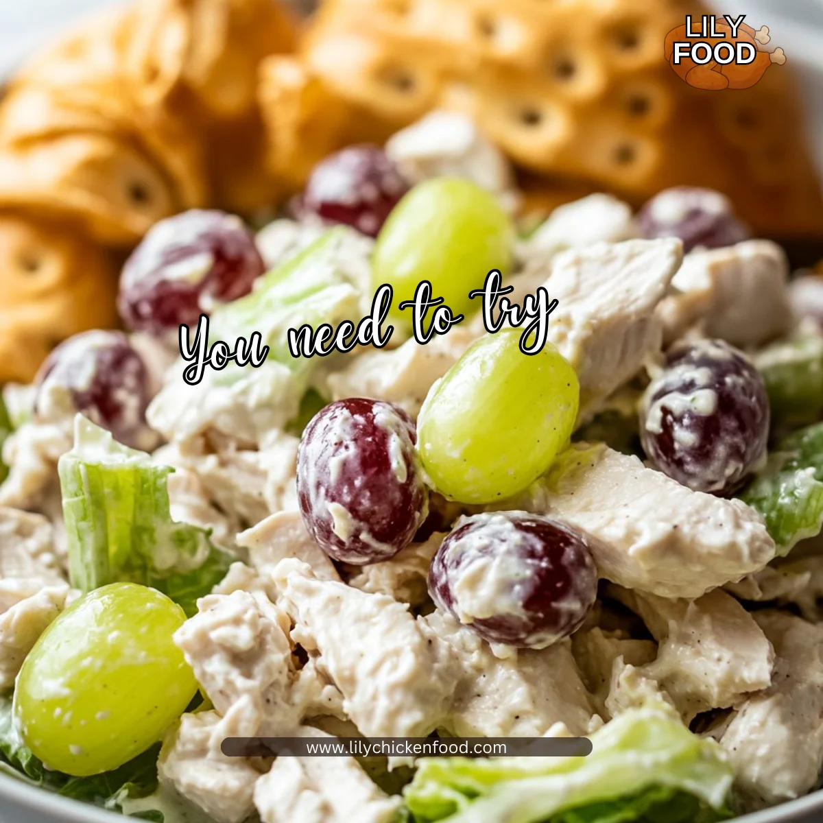 Homemade Chicken Salad with Grapes