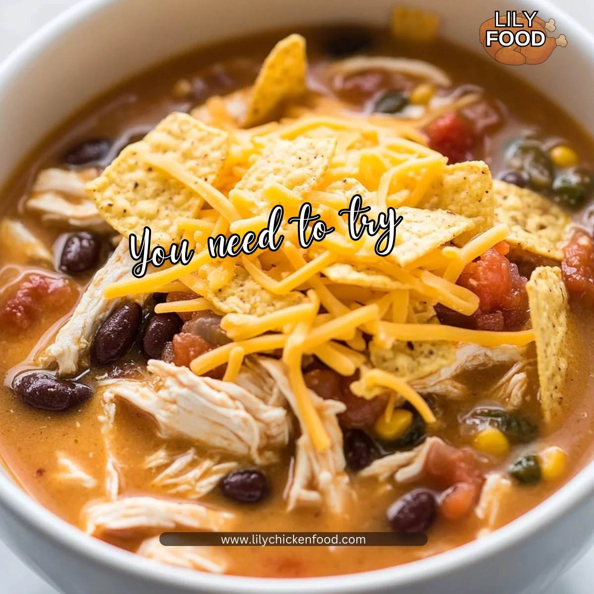 Slow Cooker Cheesy Chicken Chili