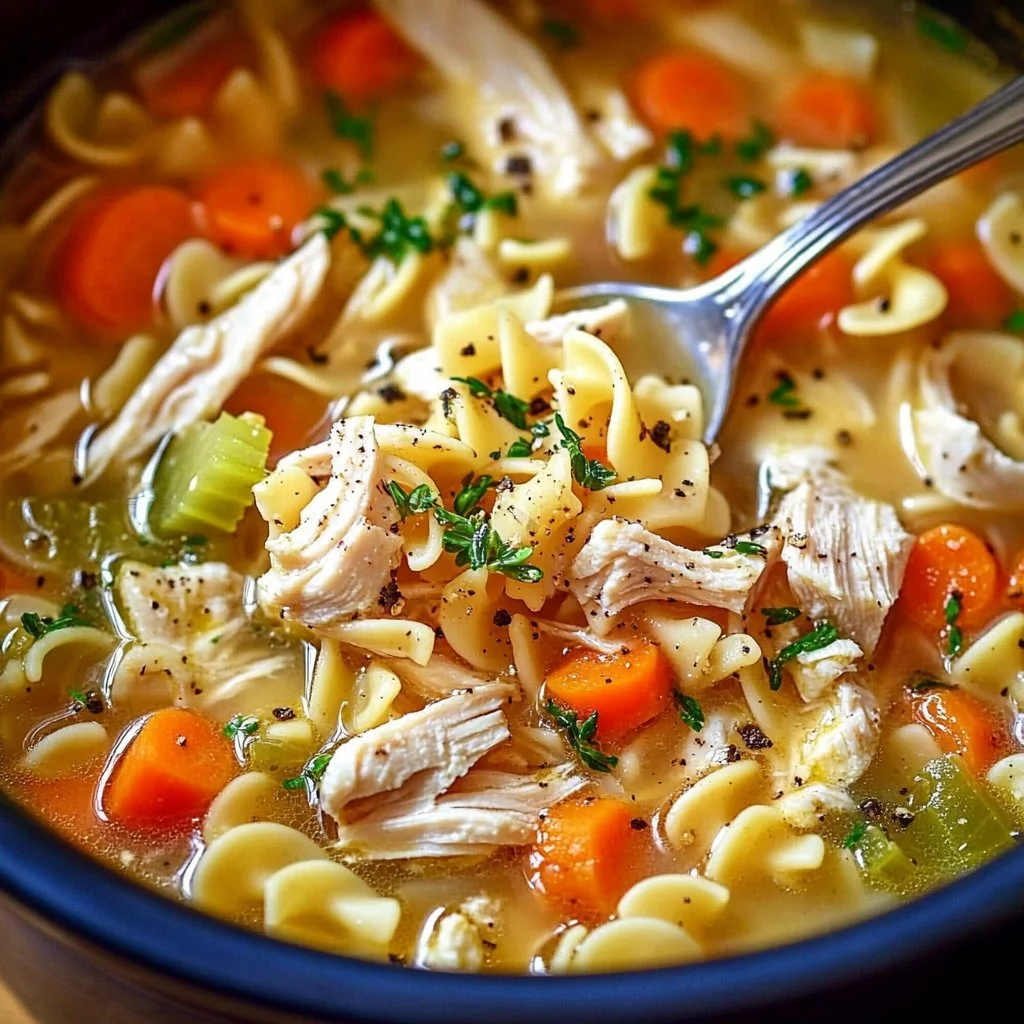 Slow Cooker Chicken Noodle Soup
