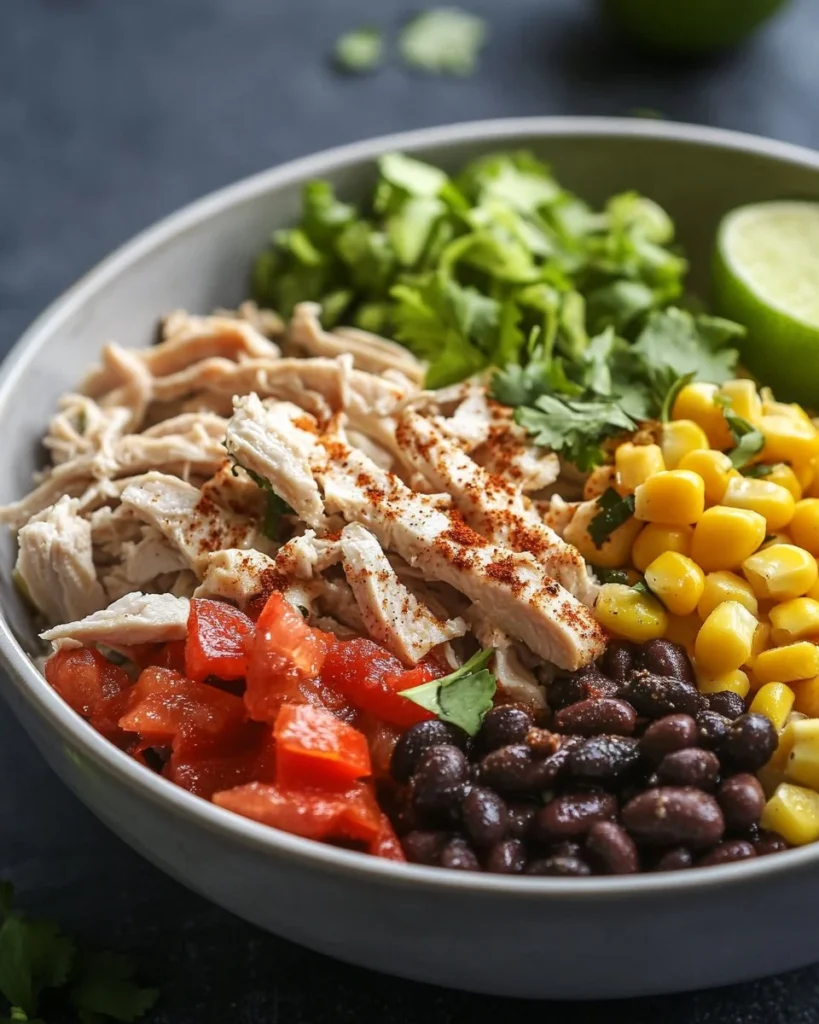 Southwestern Chicken Salad Delicious Southwestern Chicken Salad with fresh ingredients in a bowl