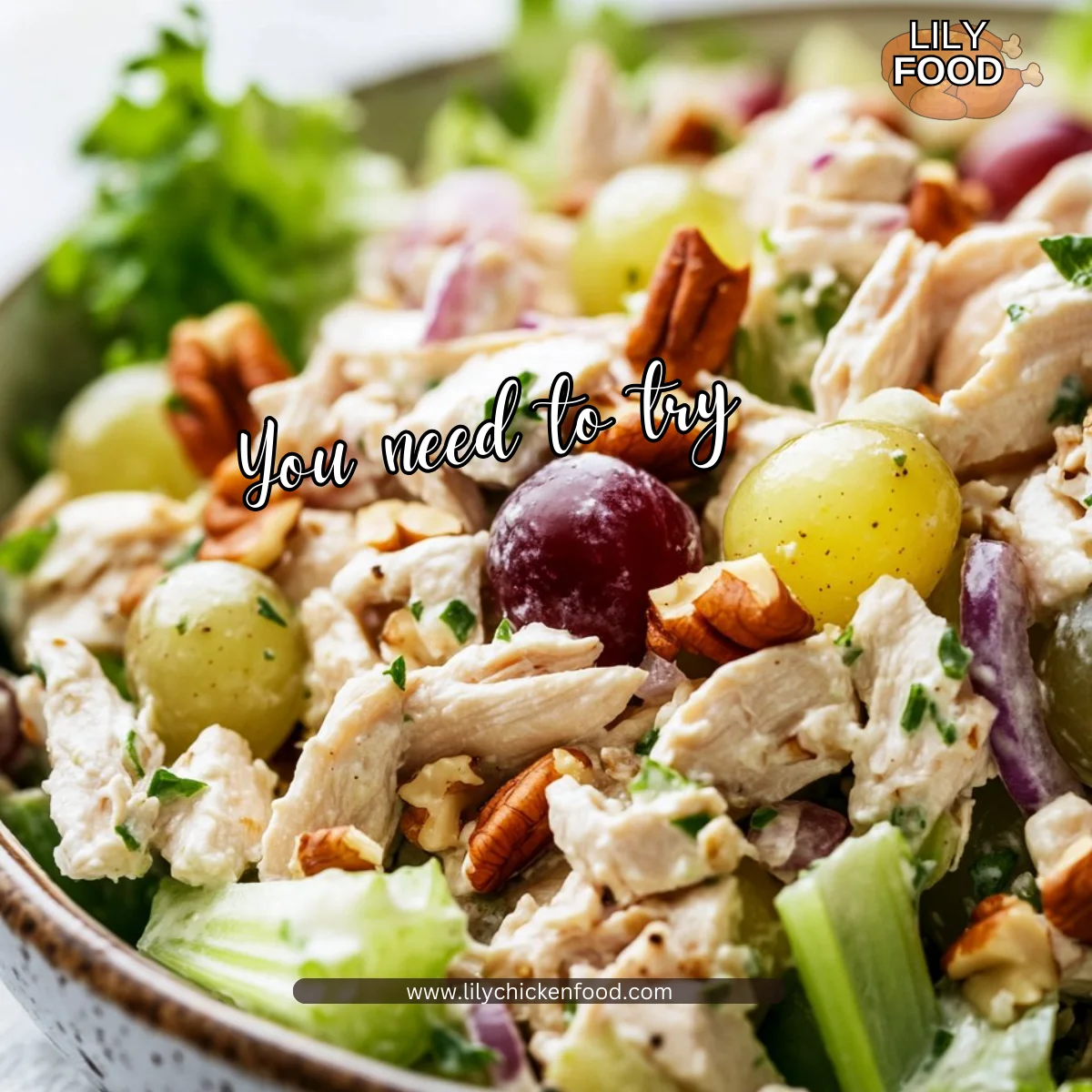 The BEST Healthy Chicken Salad