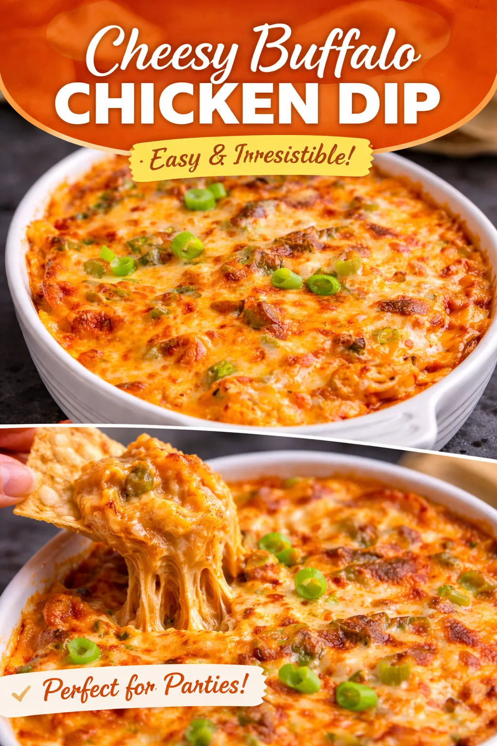 The Creamiest Buffalo Chicken Dip You'll Ever Make!