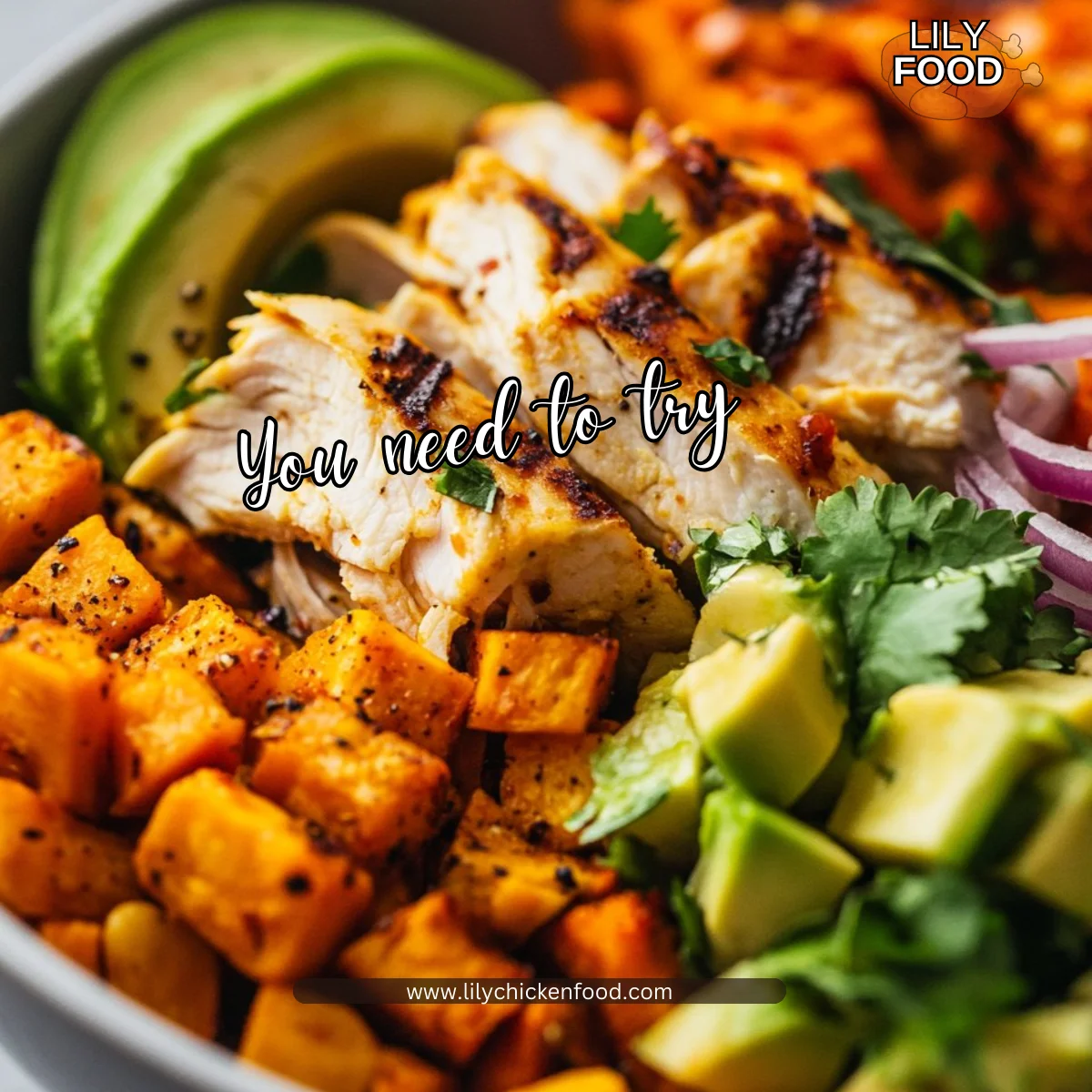 BBQ Chicken Sweet Potato Bowl