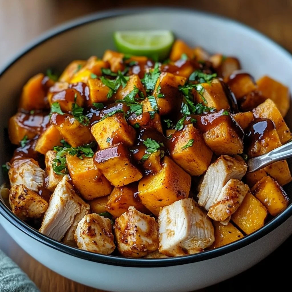 BBQ Chicken Sweet Potato Bowl