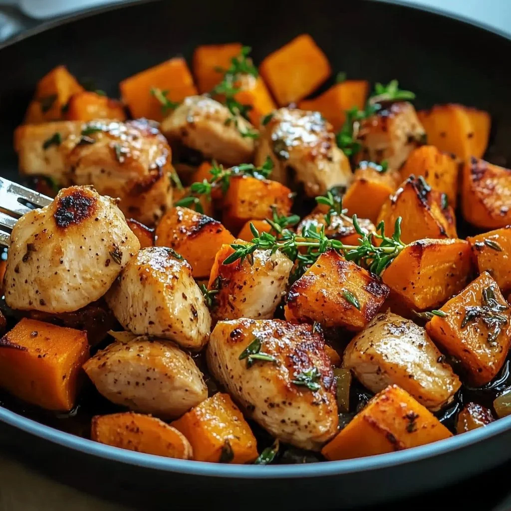 Chicken and Sweet Potato Skillet