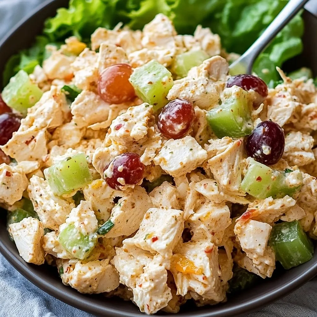 High Protein Cottage Cheese Chicken Salad