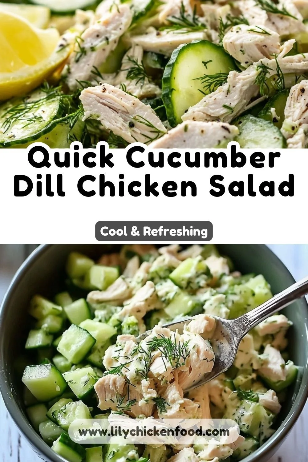 Cucumber Dill Rotisserie Chicken Salad