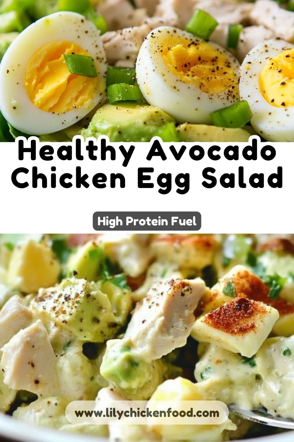 Avocado Chicken Egg Salad