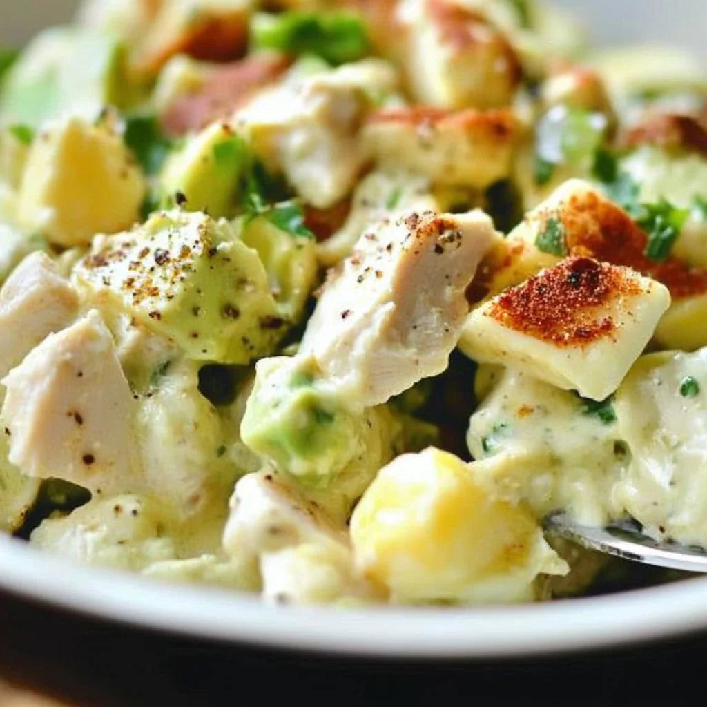 Avocado Chicken Egg Salad