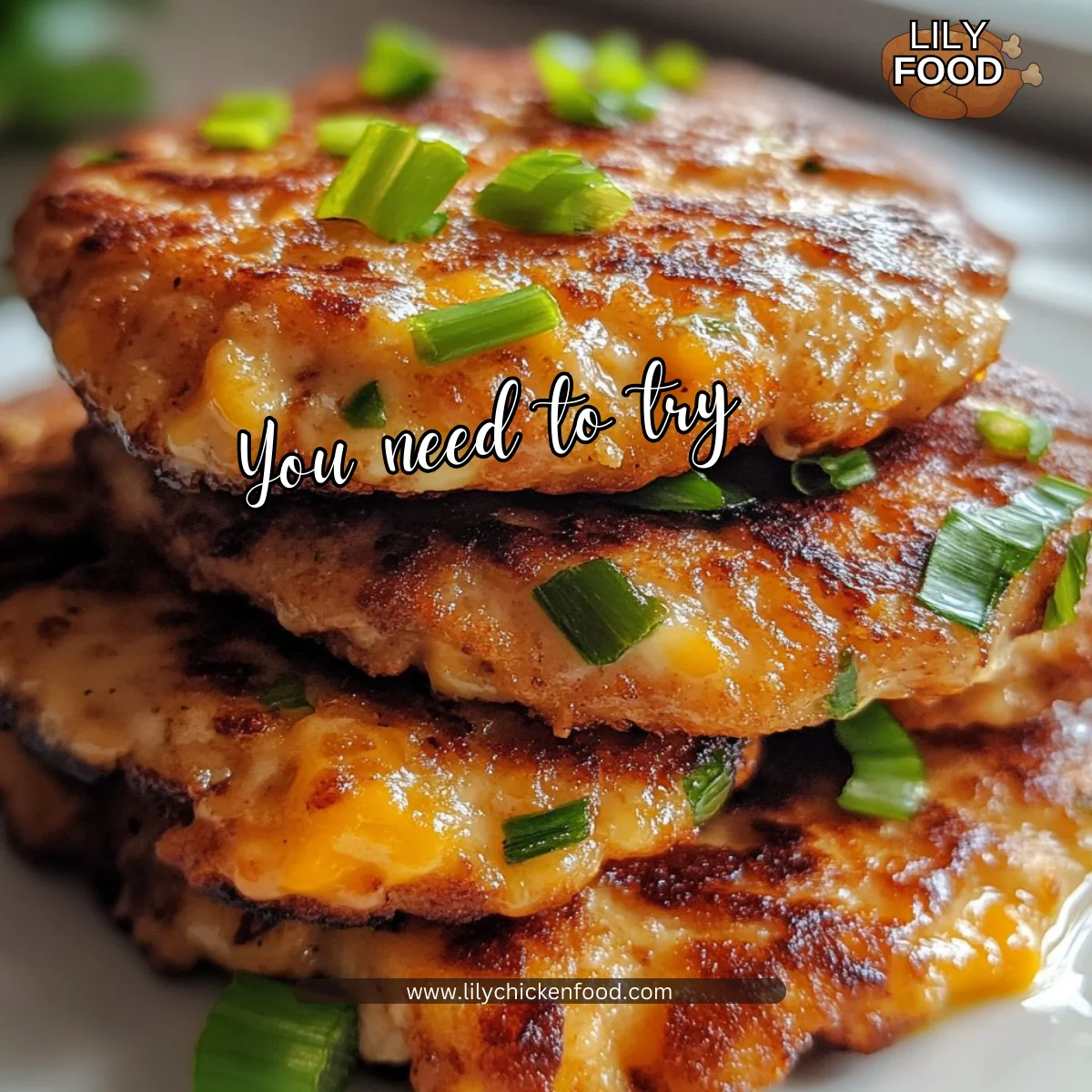 Cheesy Chicken Fritters