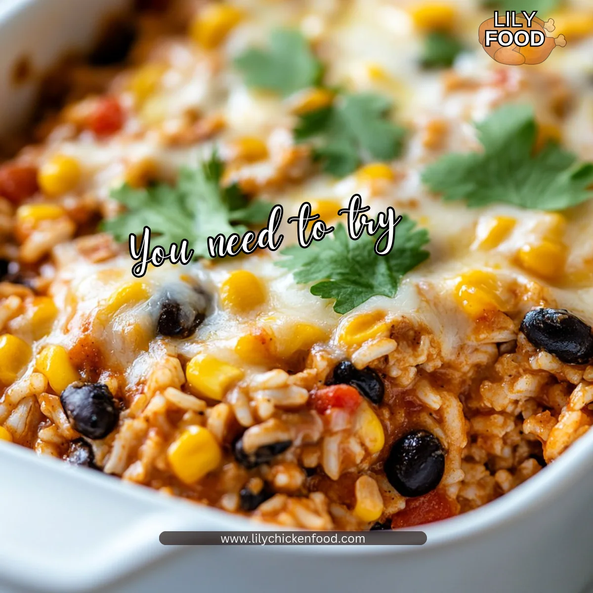 Chicken Enchilada Rice Casserole