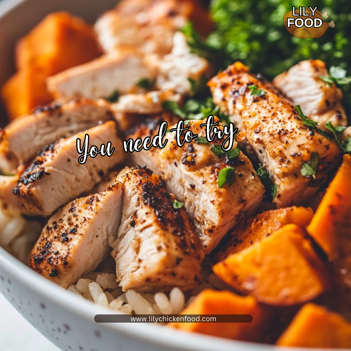 Chicken & Sweet Potato Rice Bowl