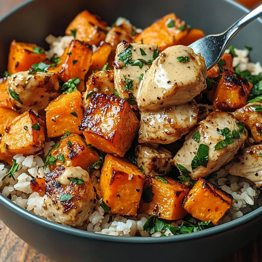 Chicken & Sweet Potato Rice Bowl