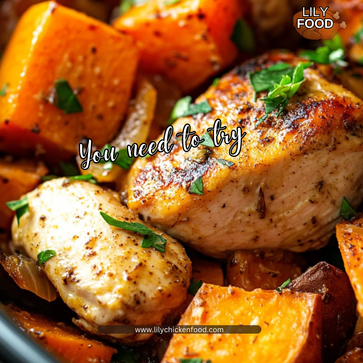 Crockpot Chicken and Sweet Potatoes