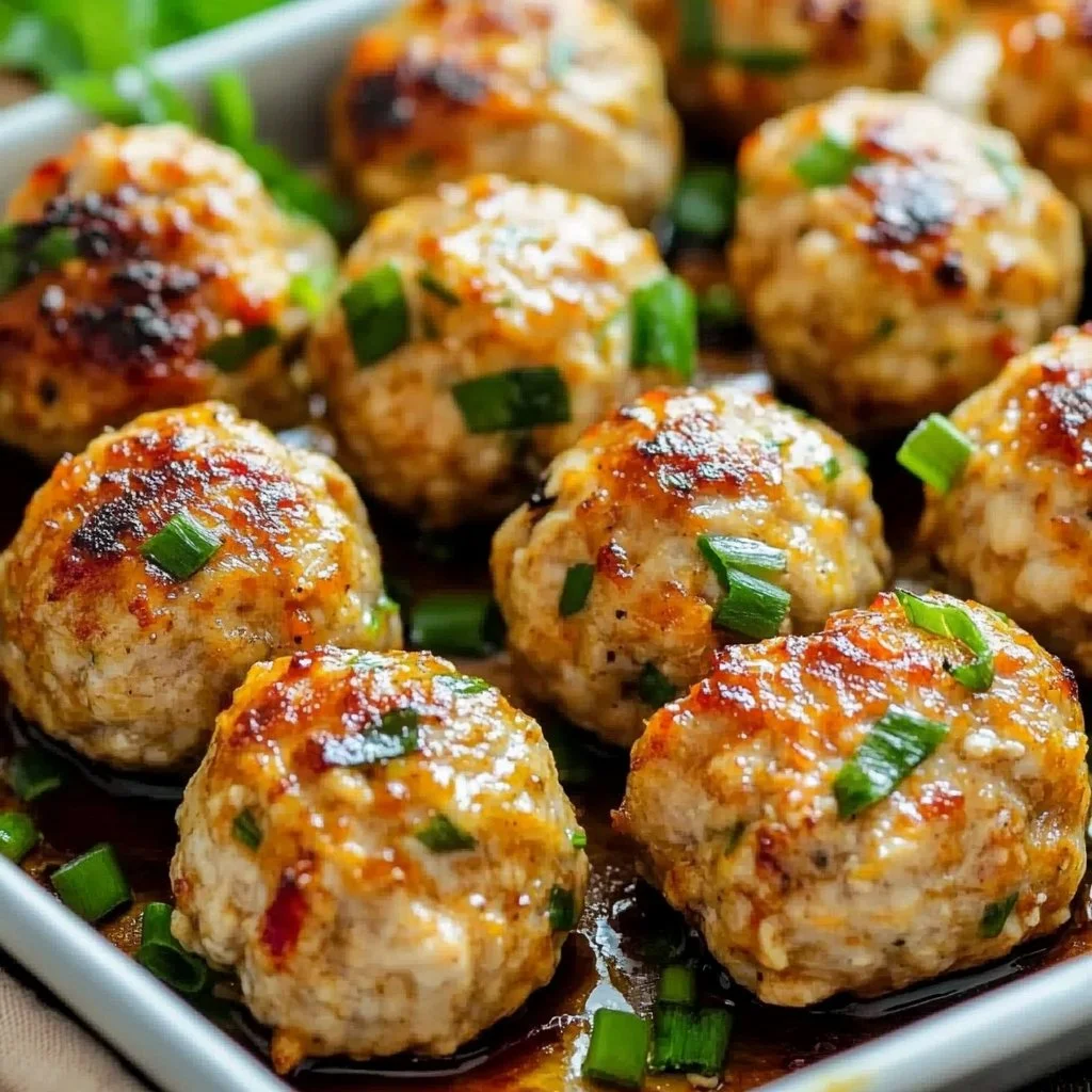 Easy Thai Baked Chicken Meatballs