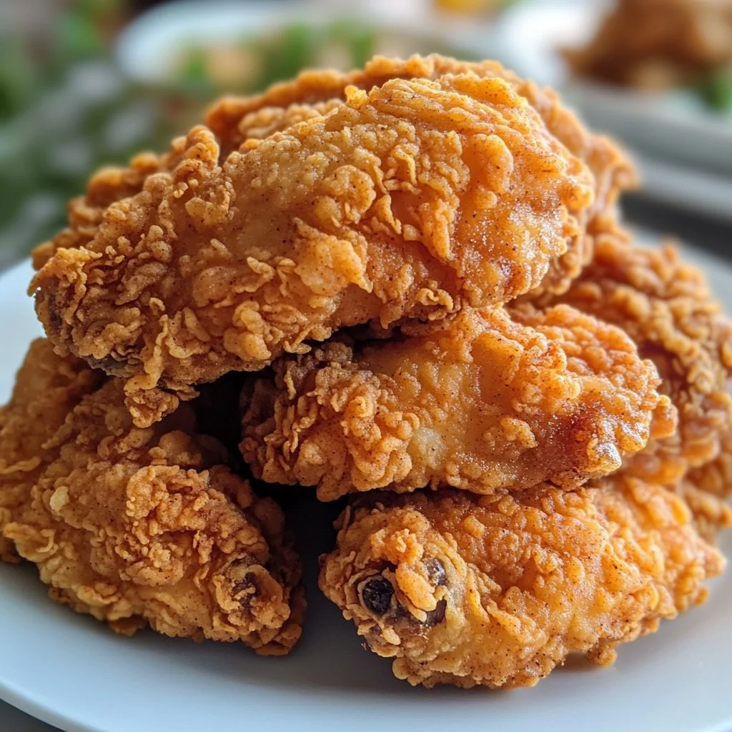 Extra crispy fried chicken served with dipping sauce