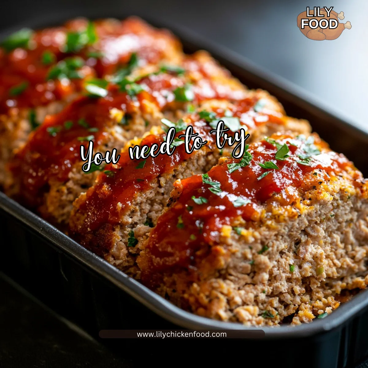 Garlic Parmesan Chicken Meatloaf