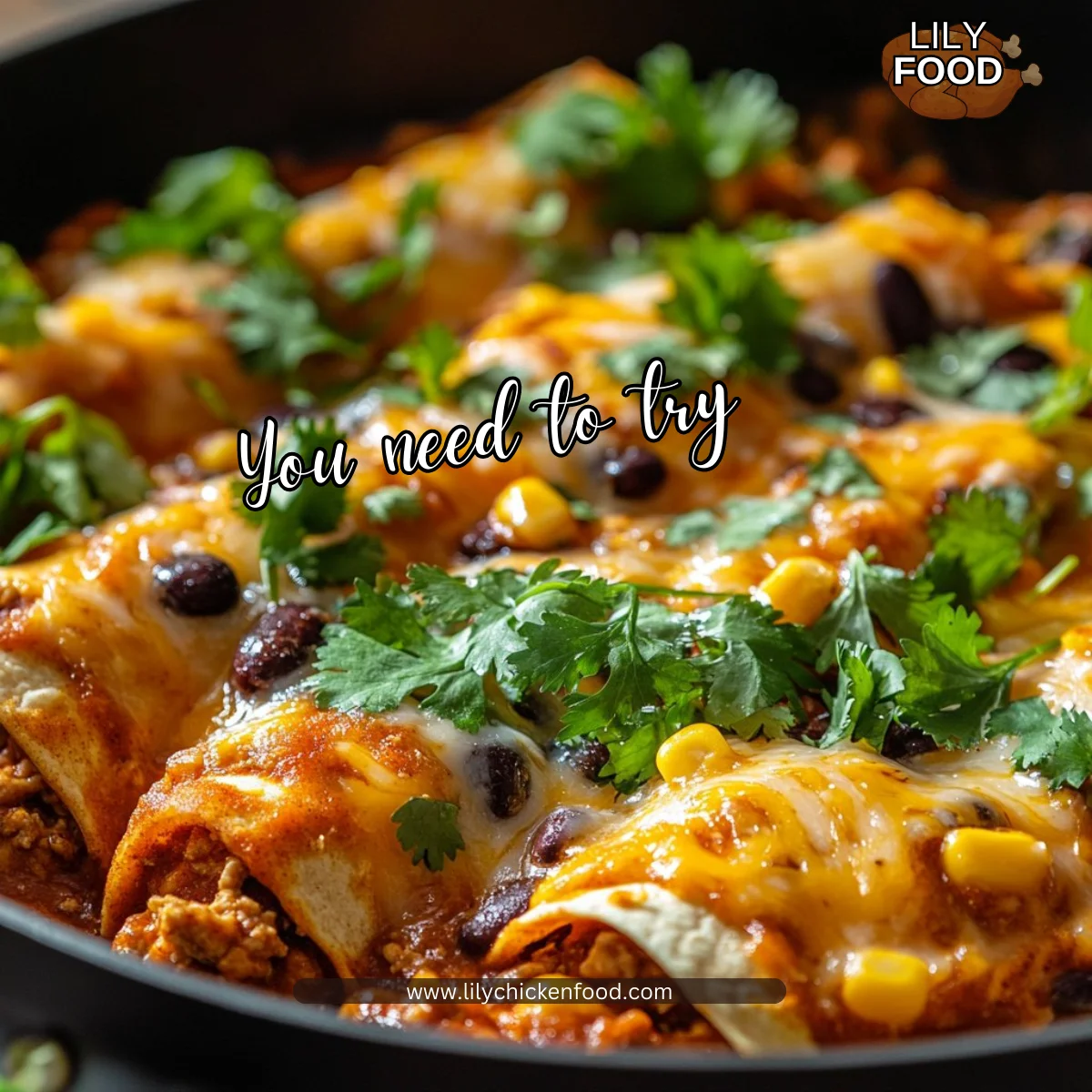 Ground Chicken Enchiladas Skillet