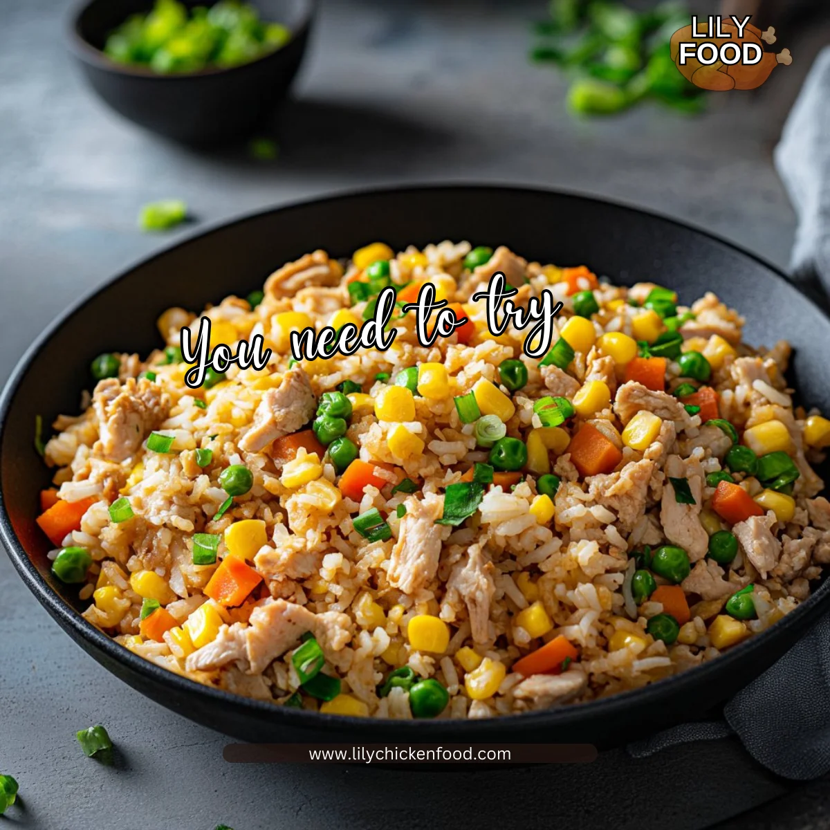 Ground Chicken Fried Rice