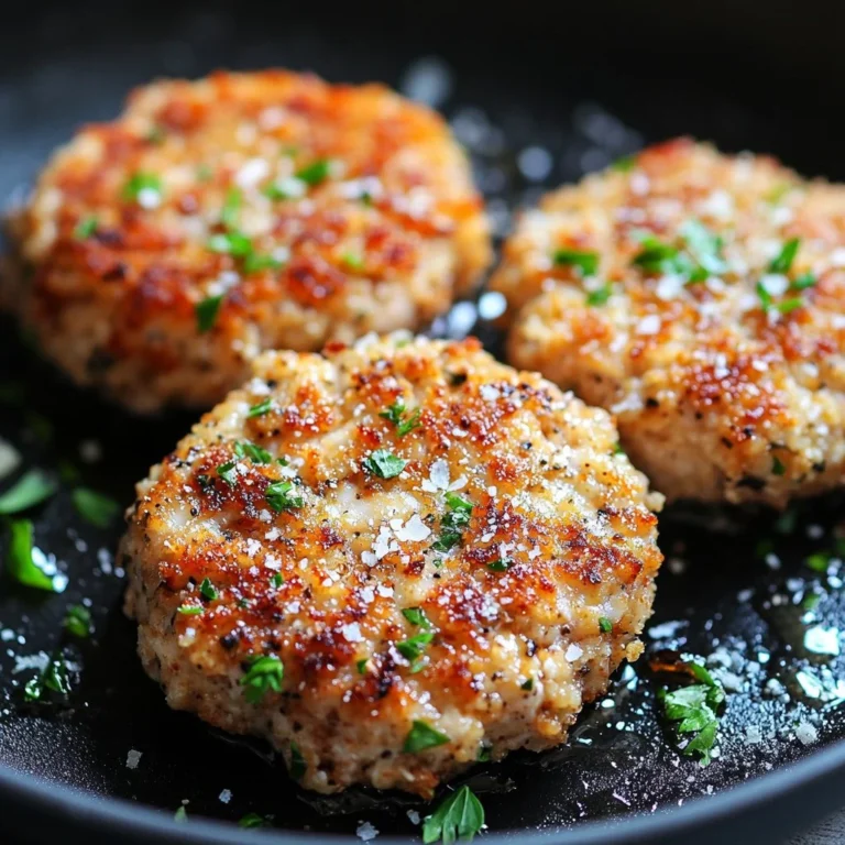 Homemade ground chicken patties cooked to perfection