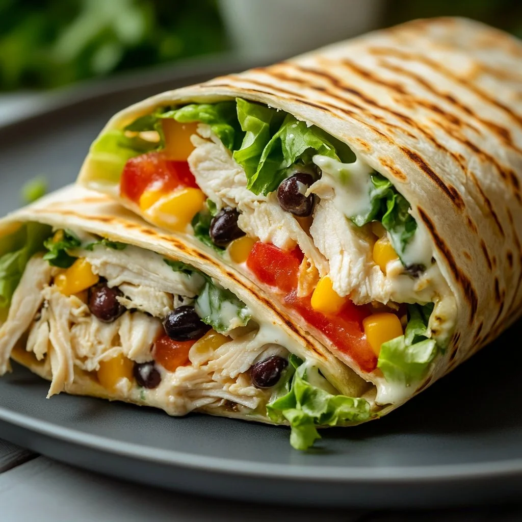 High Protein Chicken Crunch Wrap Supreme
