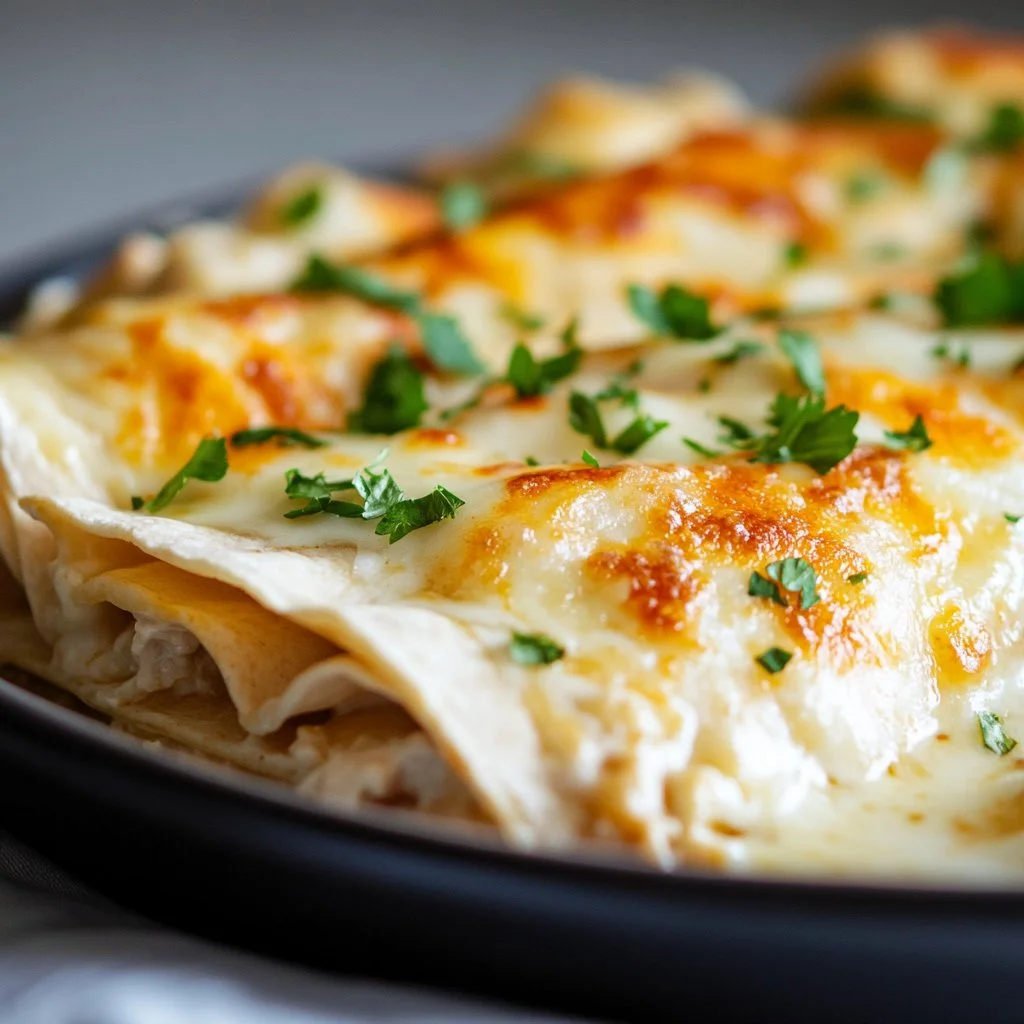 High Protein Chicken Enchiladas