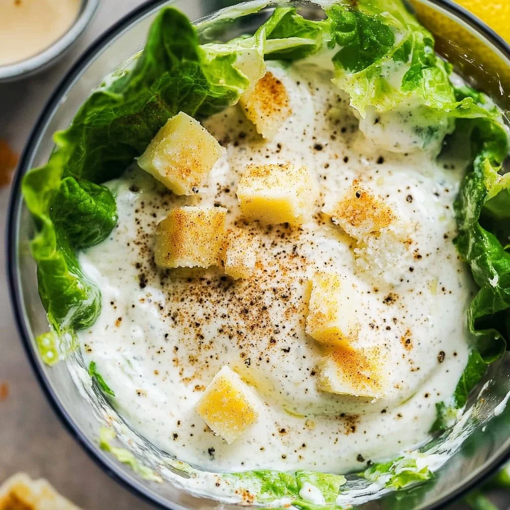 Homemade Caesar Salad Dressing without Raw Anchovies