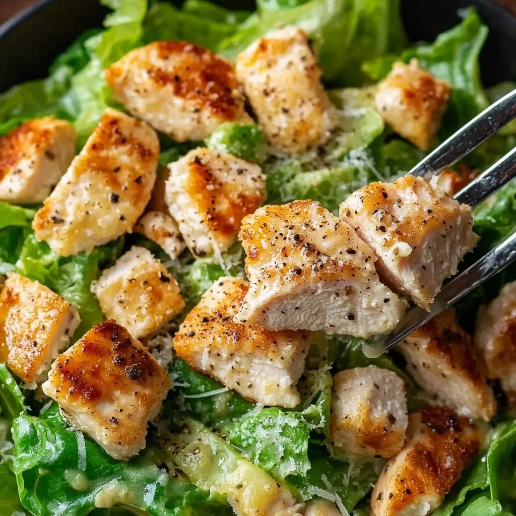 Low Carb Caesar Salad with Chicken