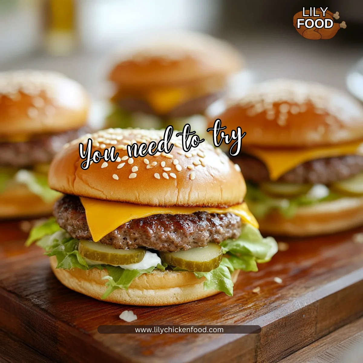 Mini Big Mac Cheeseburgers