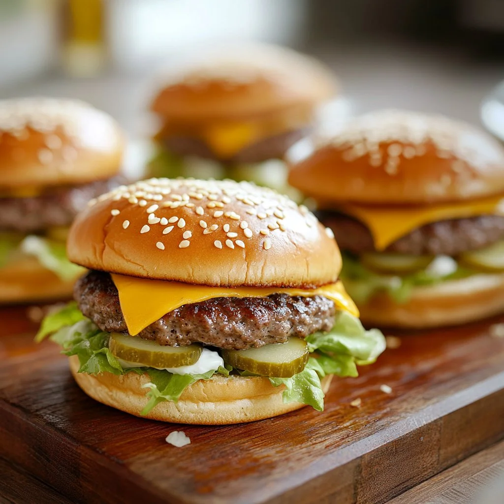 Mini Big Mac Cheeseburgers