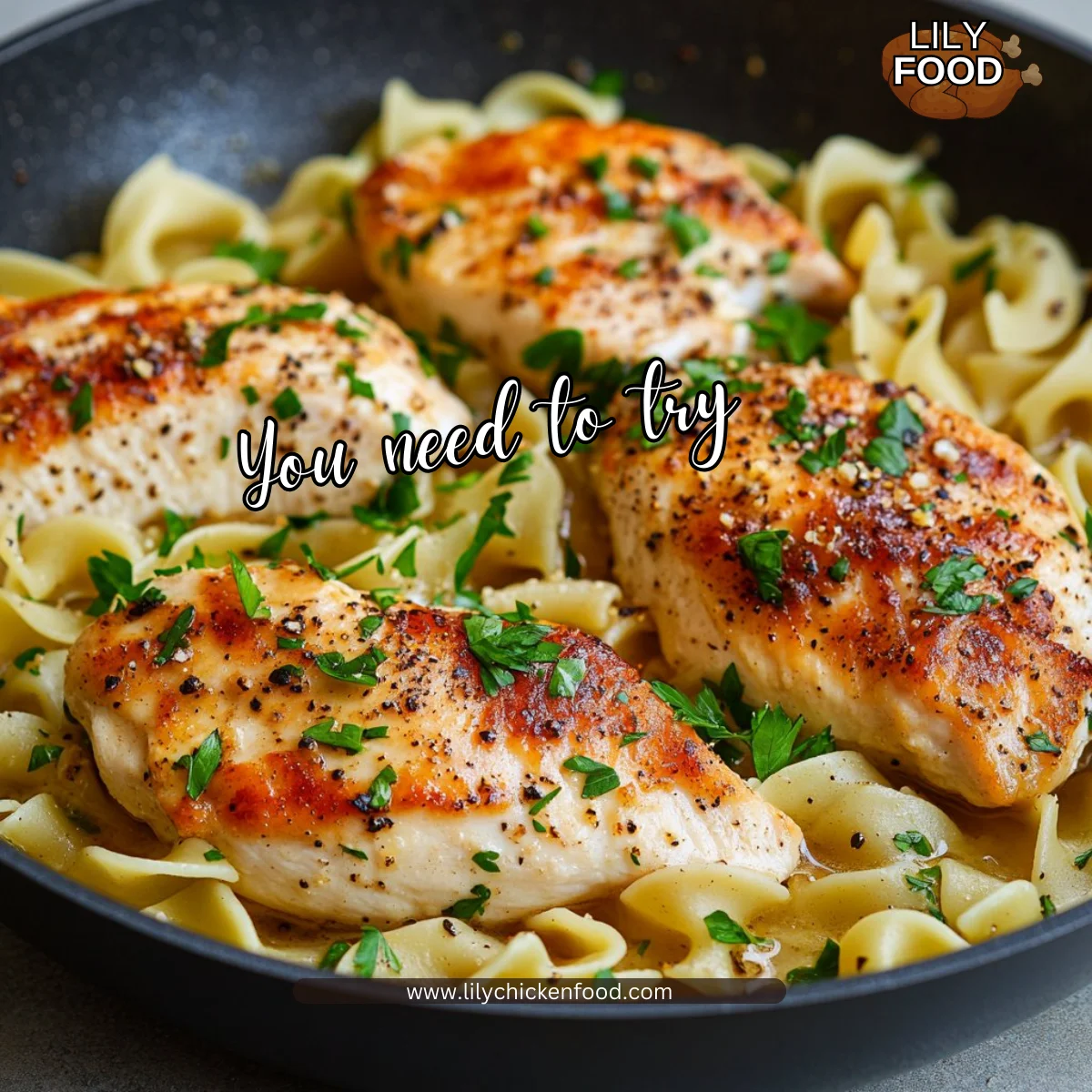 One-Pan Chicken with Buttered Noodles
