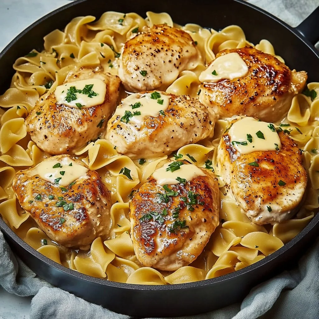 One-Pan Chicken with Buttered Noodles