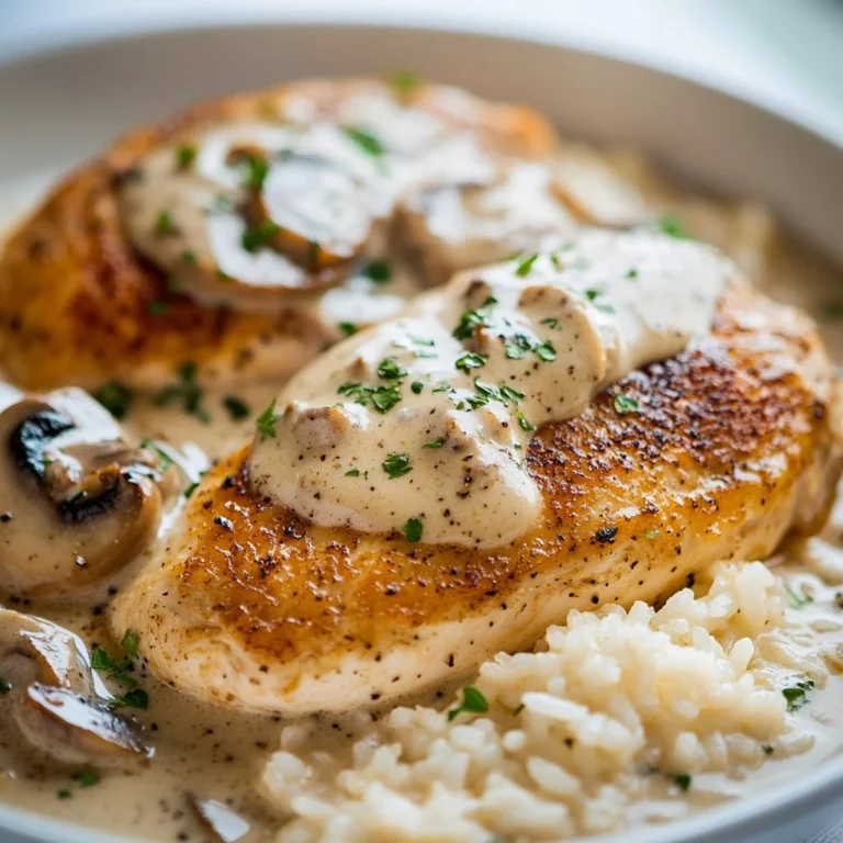 Smothered chicken served with rice in a flavorful gravy