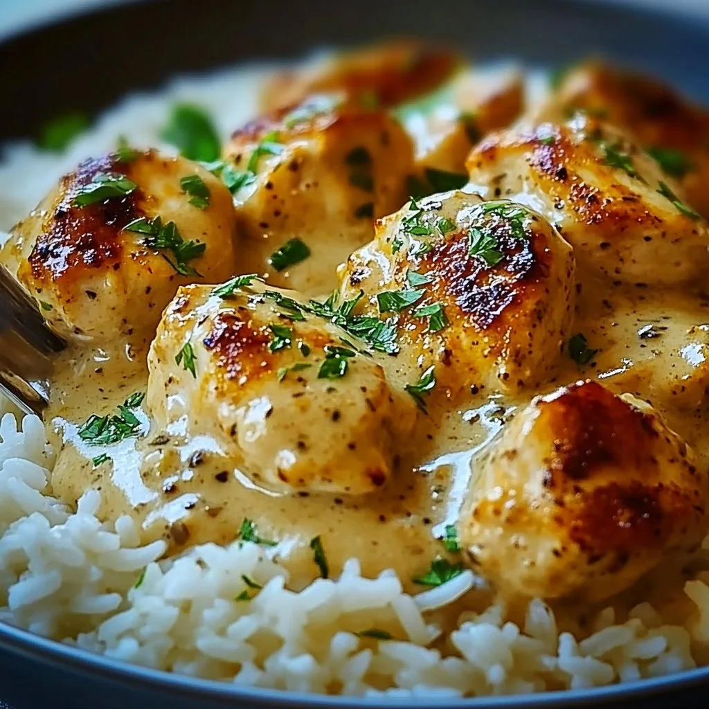 Smothered Chicken and Rice